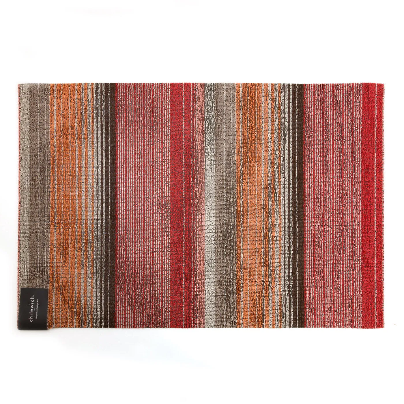 Chilewich Shag Rugs / Pop Stripe Paprika