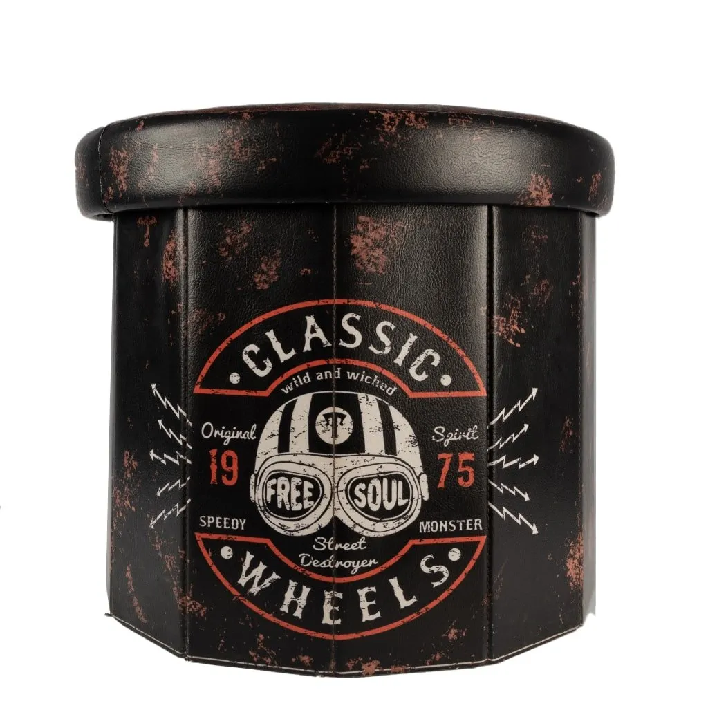 Classic Wheels Foldable Stool