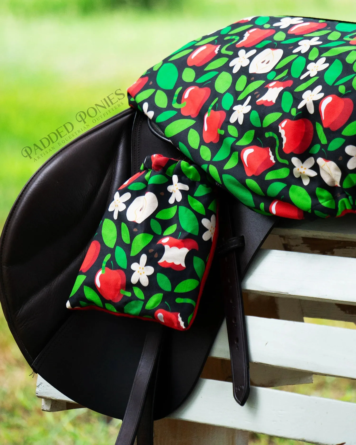 Custom Honeycrisp Apples Stirrup Covers