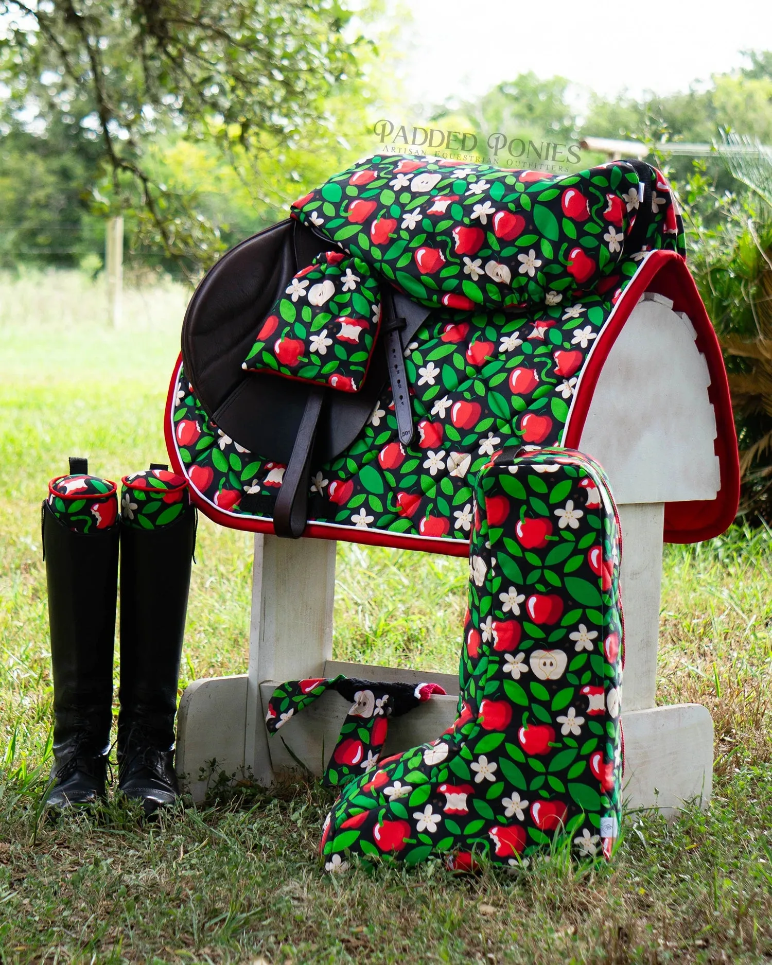 Custom Honeycrisp Apples Stirrup Covers