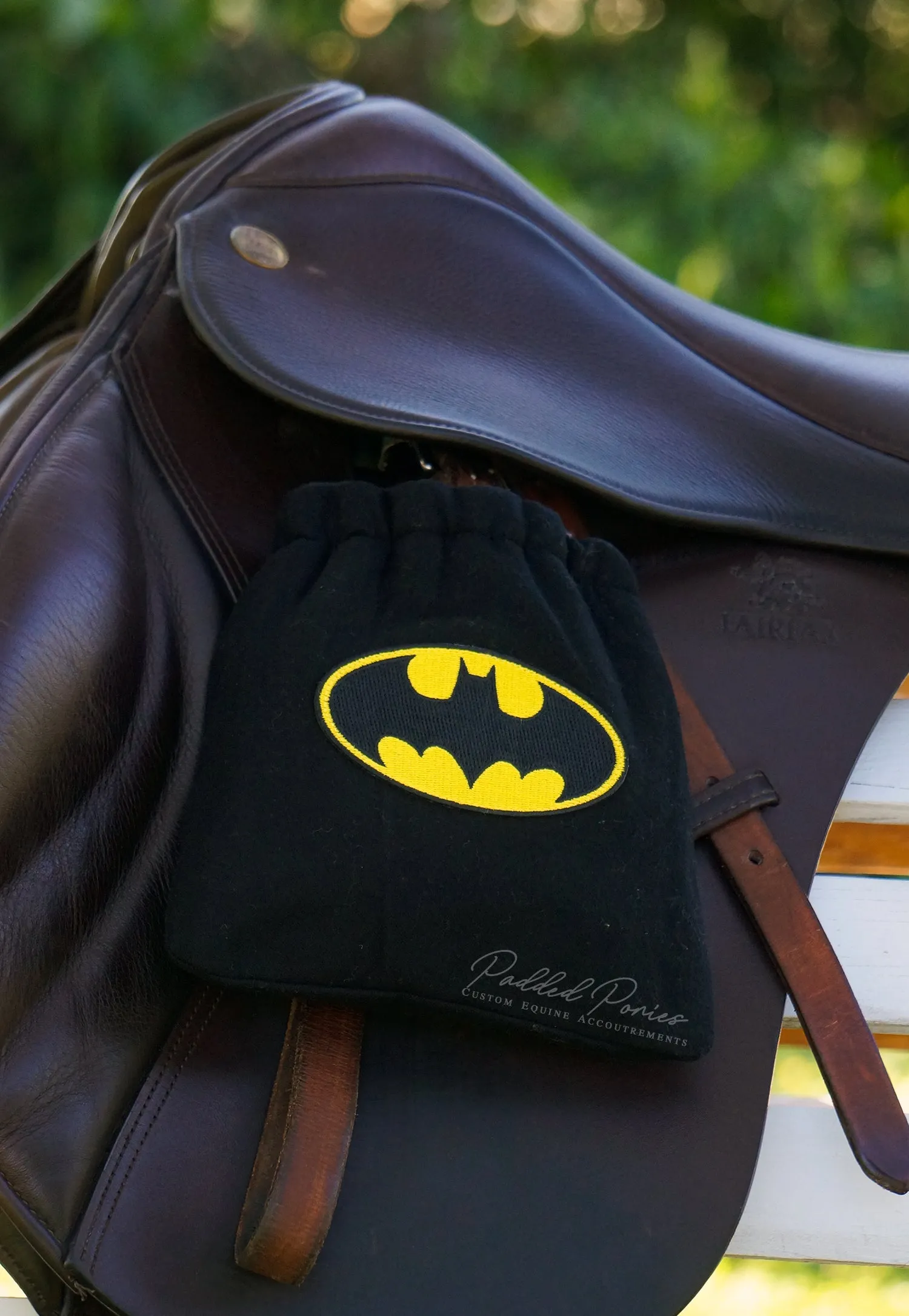 Custom Stirrup Covers Superhero/Villains Patch