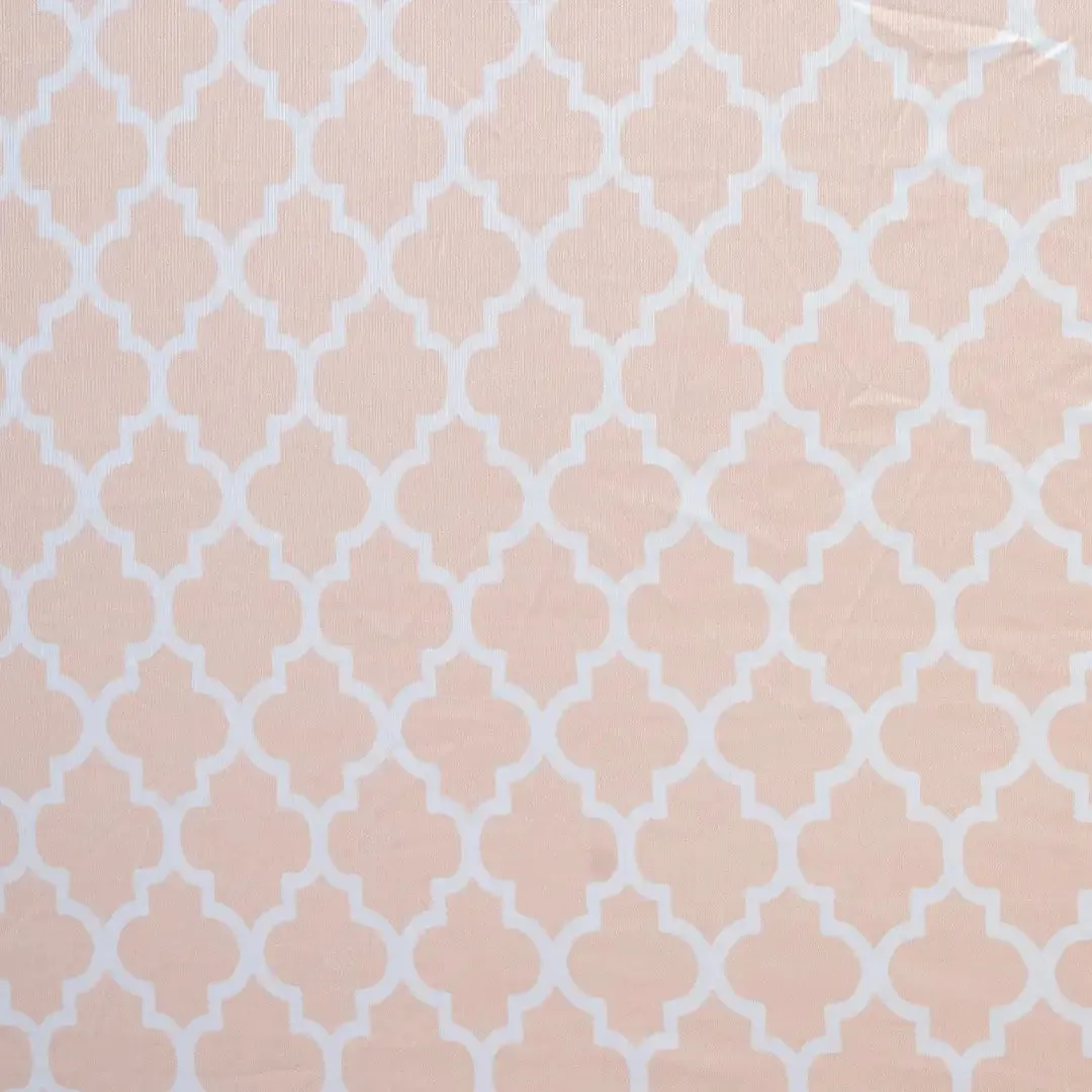 DivineTrendz Exclusive - Cream Diamond Elastic Table Cover