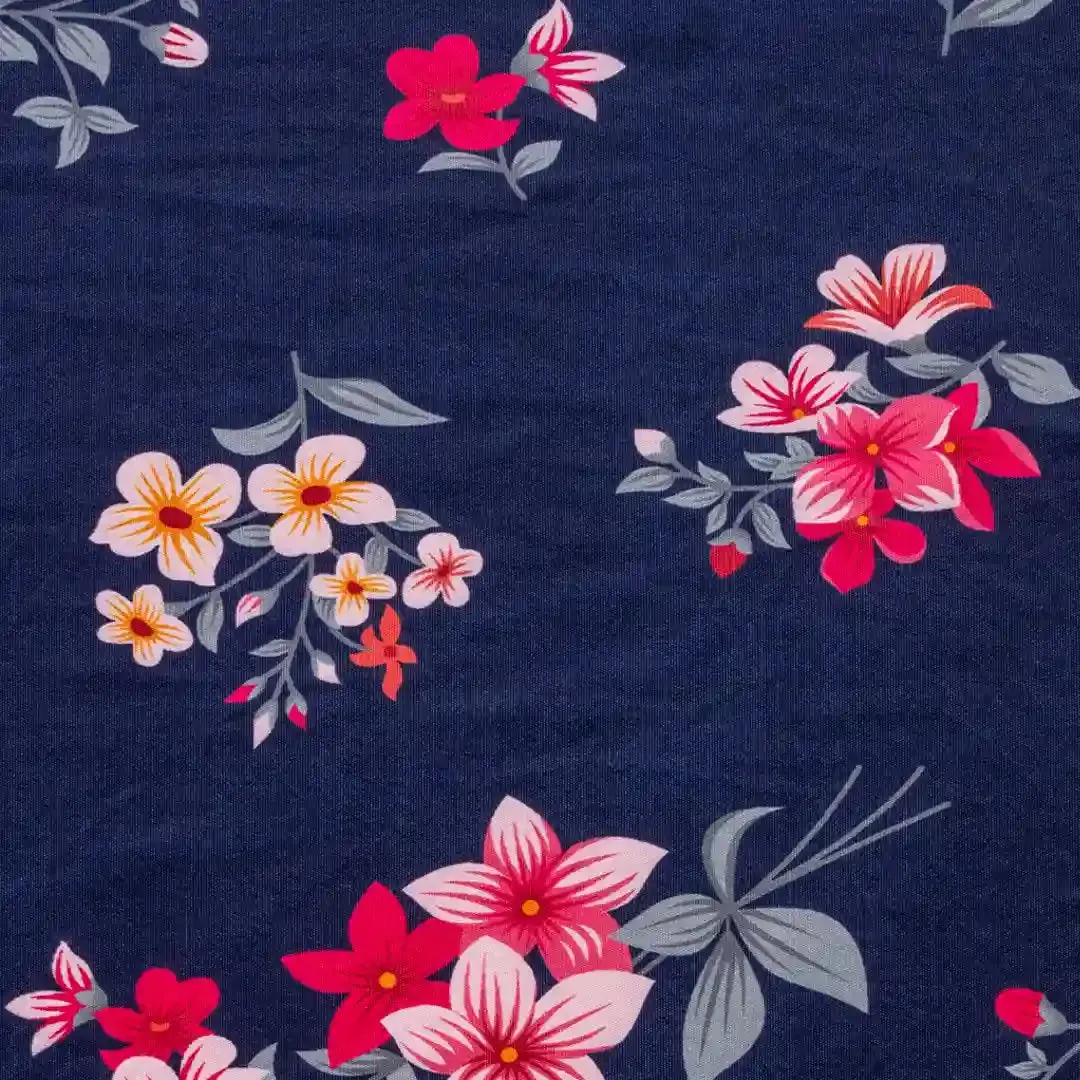 DivineTrendz Exclusive - Purple Flower Elastic Table Cover