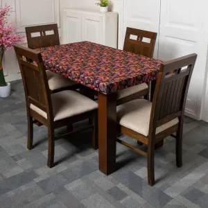 DivineTrendz Exclusive - Purple Paisley Elastic Table Cover