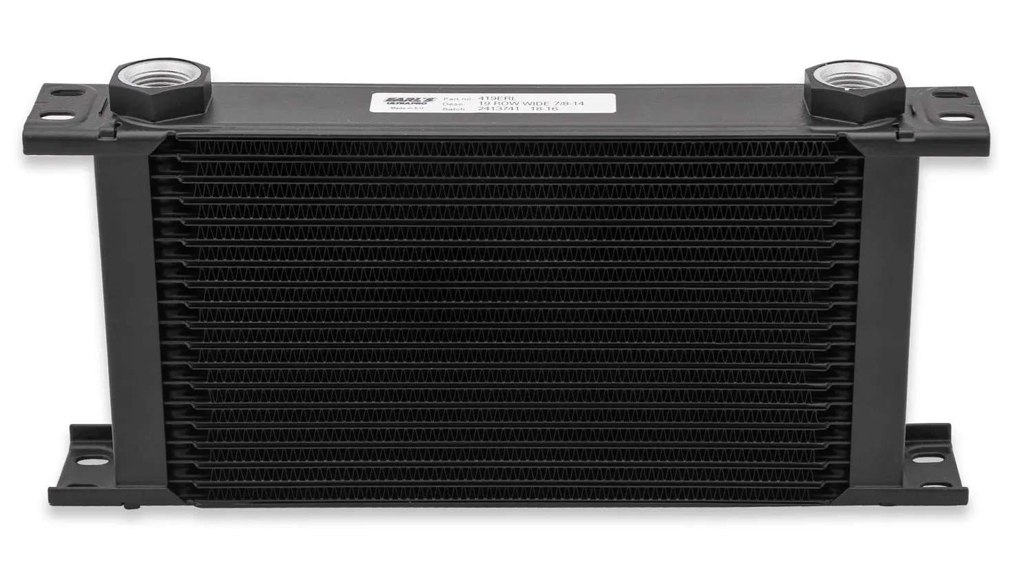Earl's Performance 460ERL UltraPro Oil Cooler; Black; 60 Row; -10AN Female; Wide;
