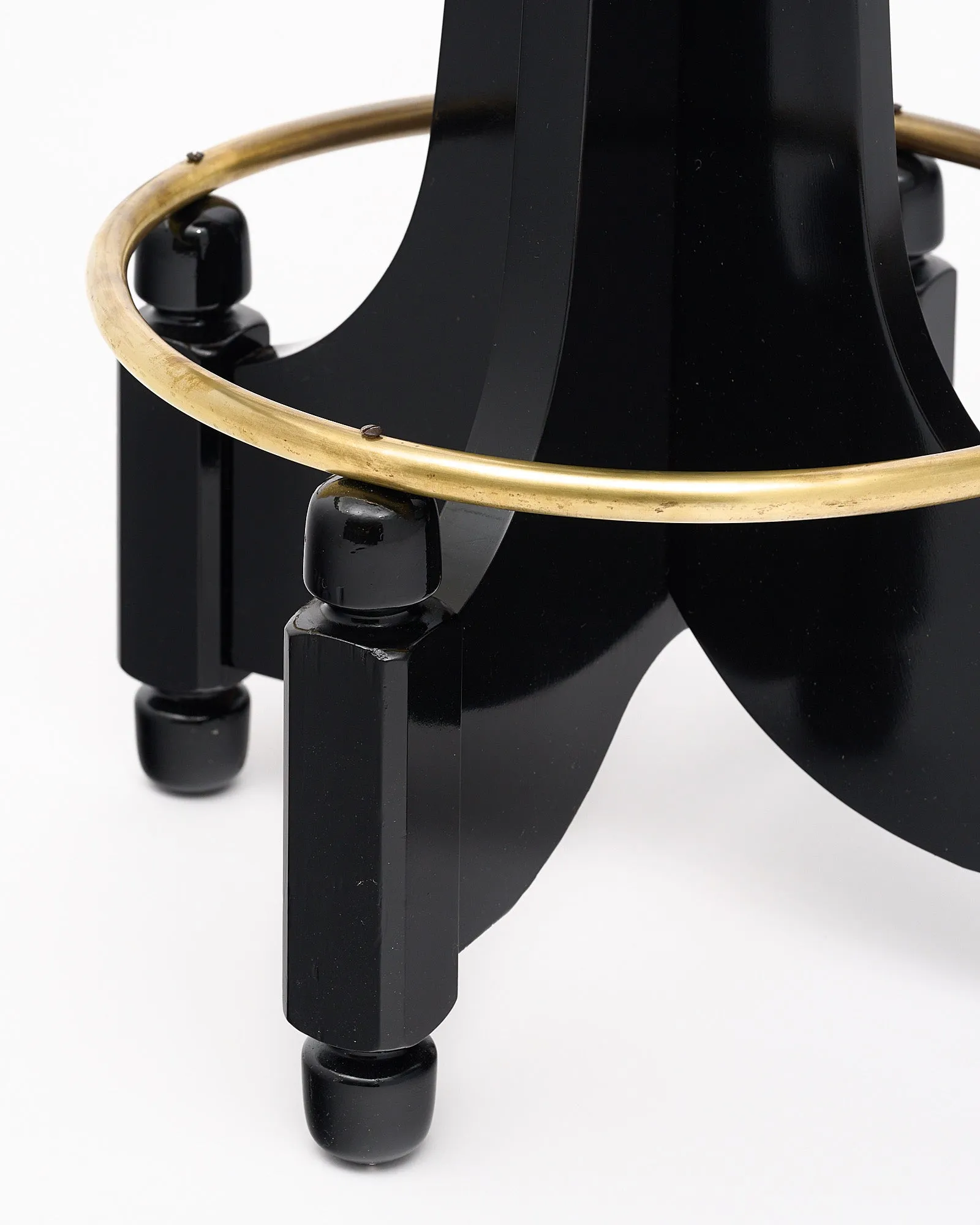 Ebonized Mid-Century Stools