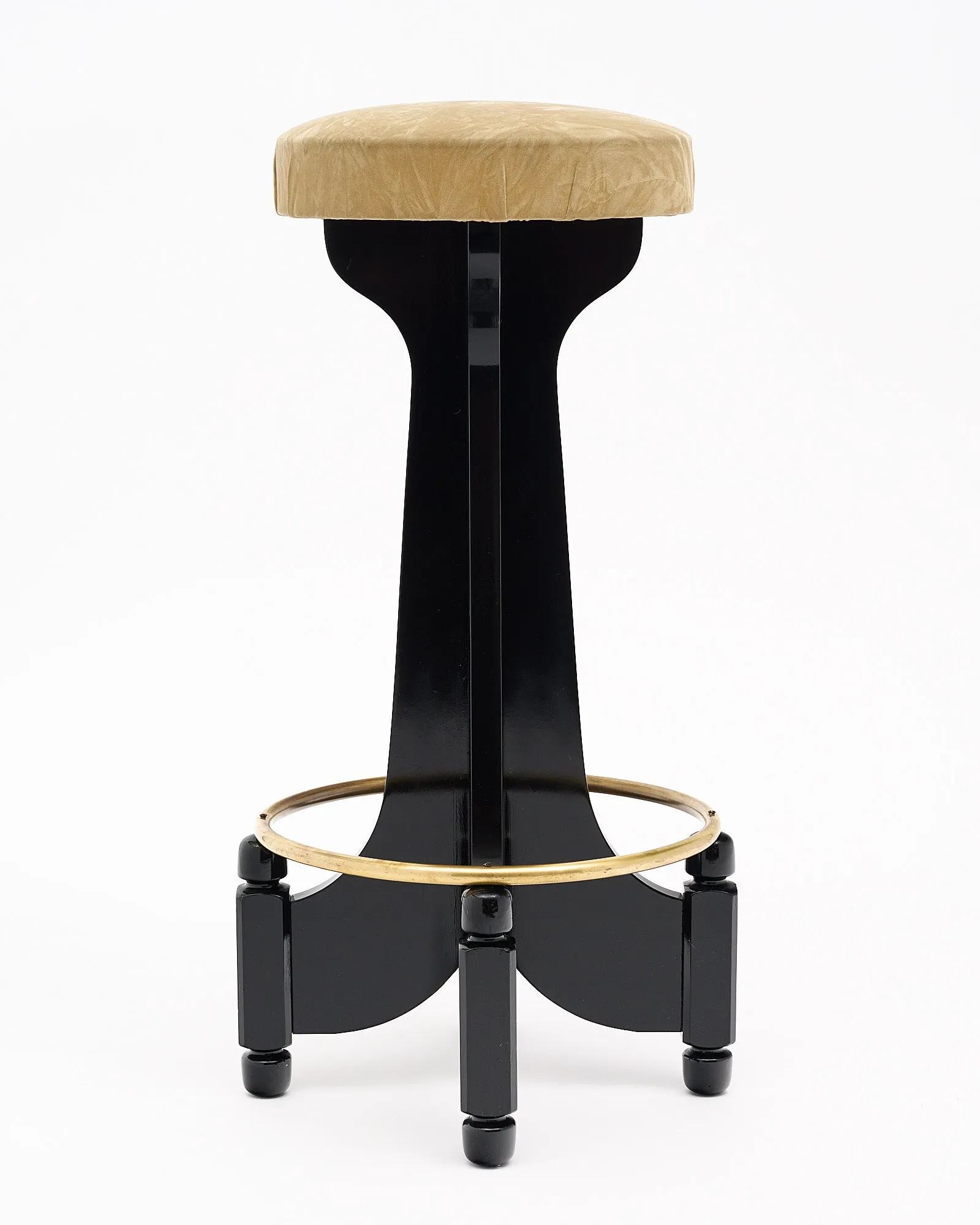 Ebonized Mid-Century Stools