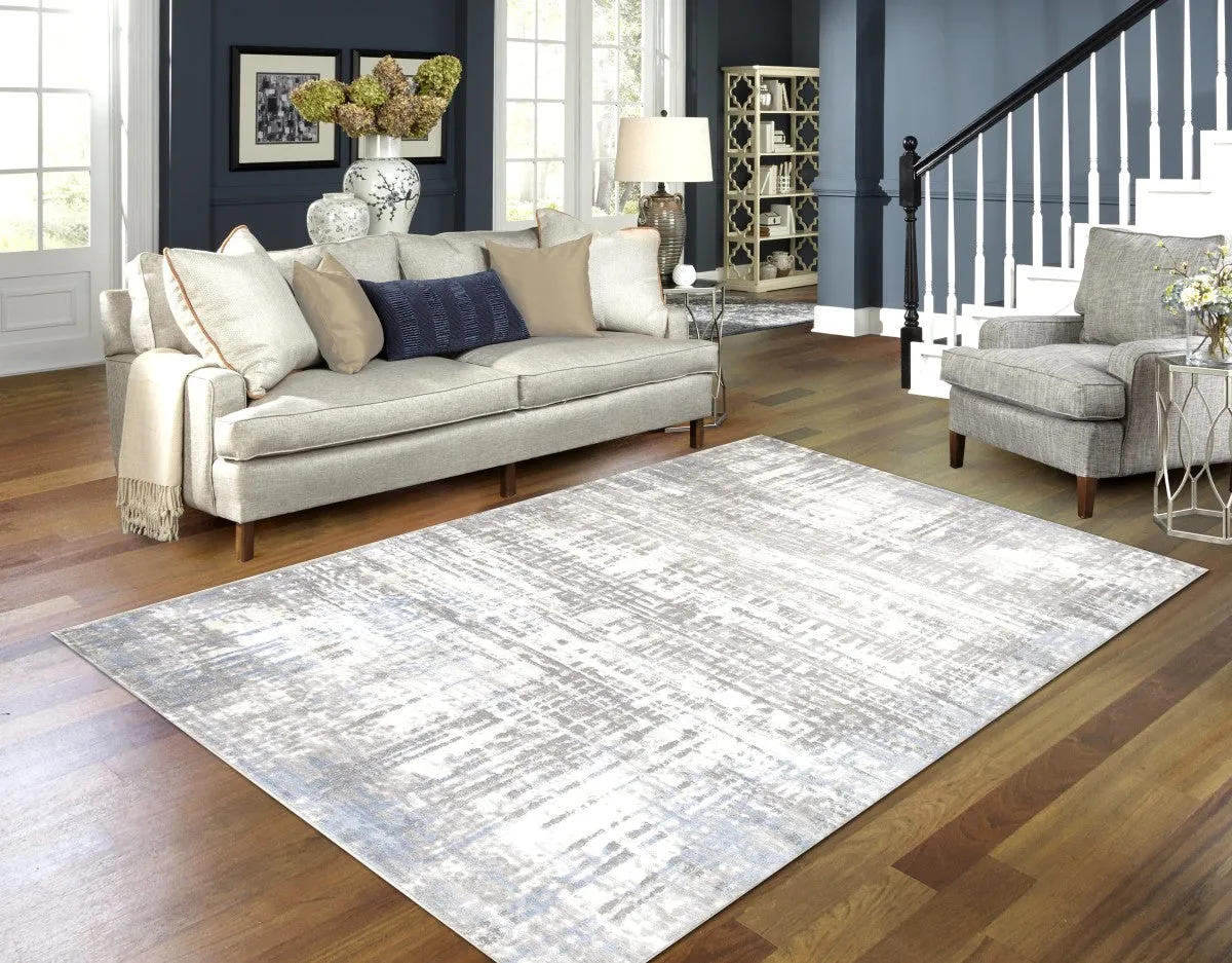 Egyptian Grey Area Rug- Stain & Fade Resistant- 3 Sizes- Model #71924