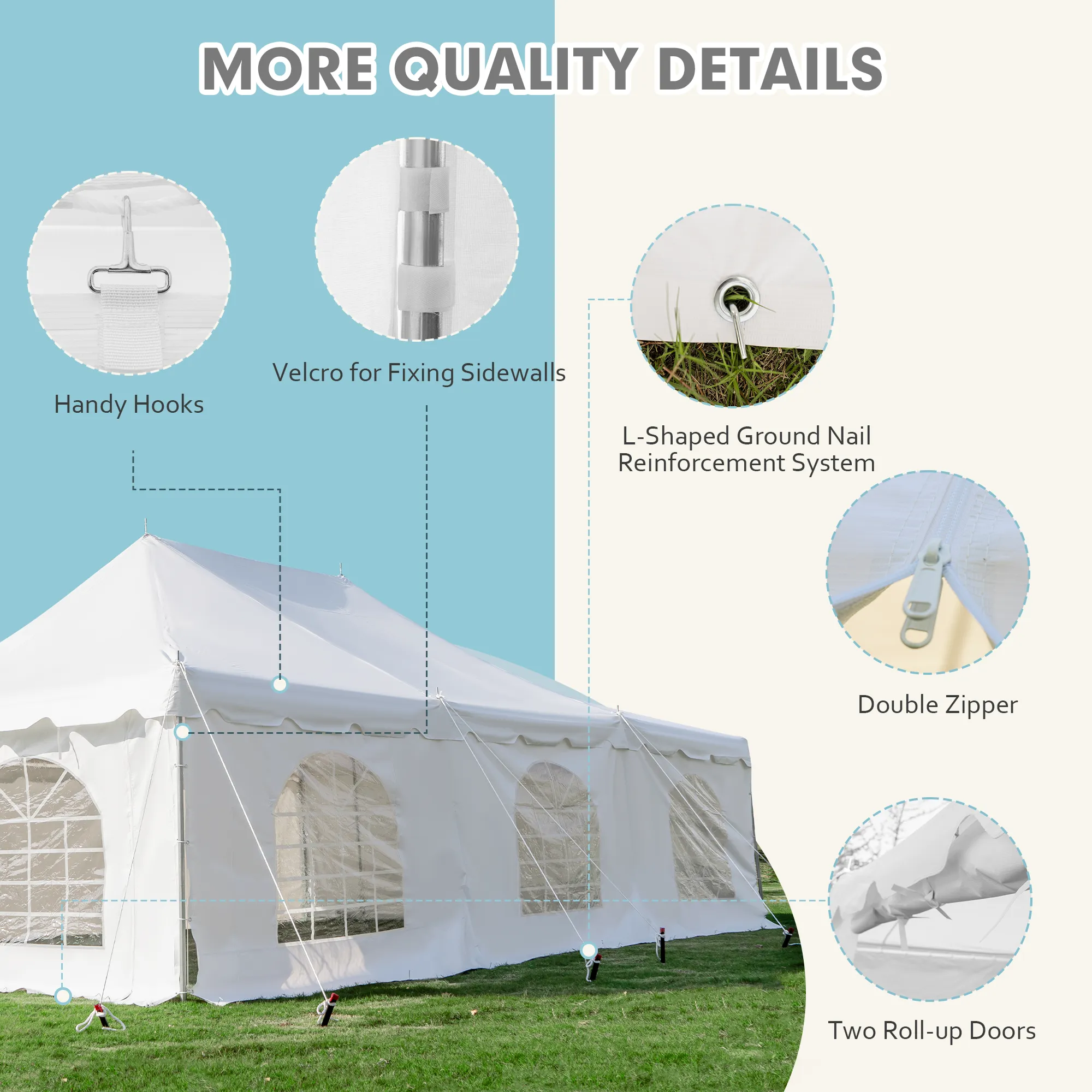 EROMMY 20x30 Party Tent