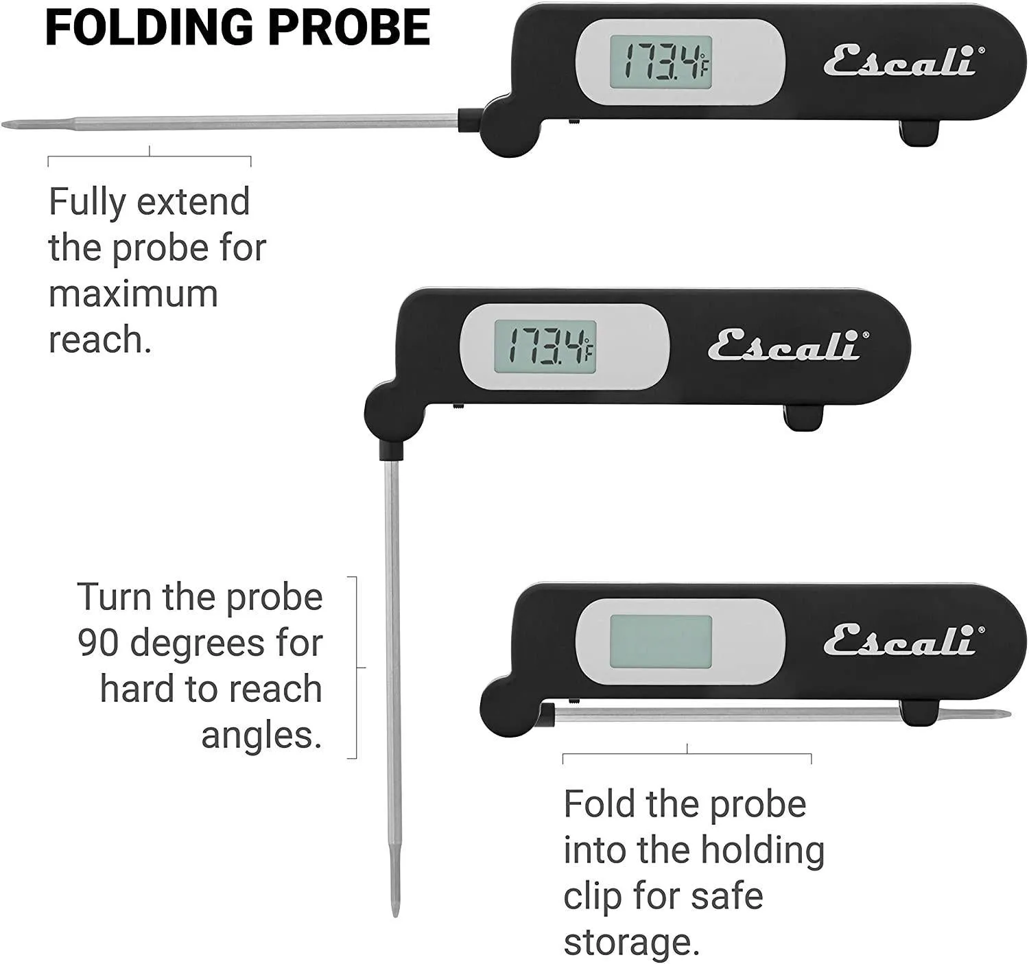Escali  Folding Digital Thermometer