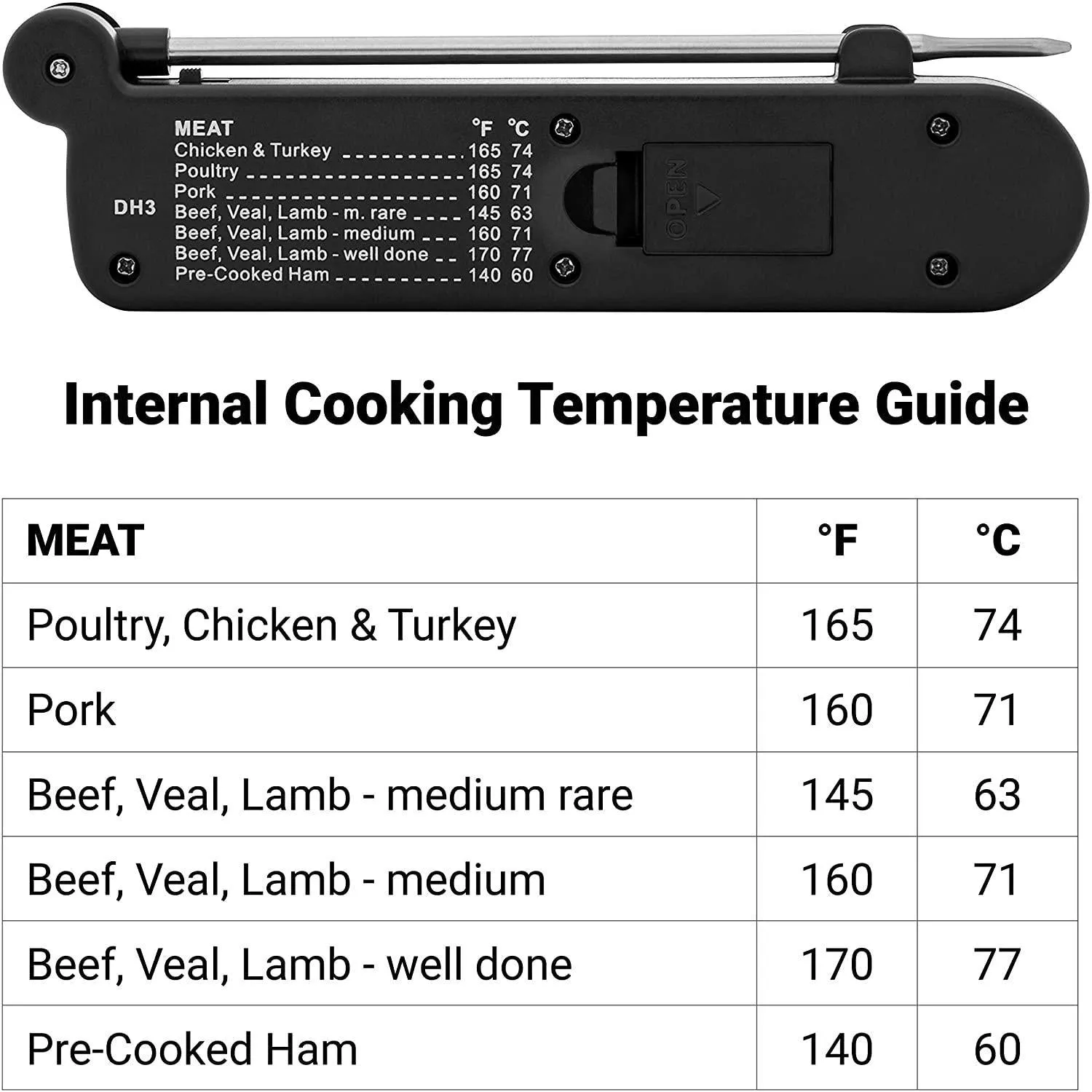 Escali  Folding Digital Thermometer