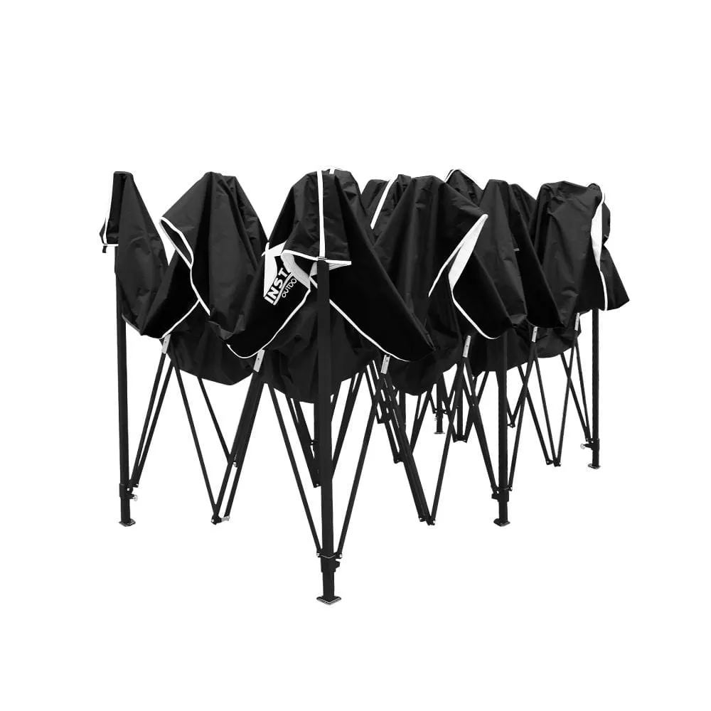Gazebo Pop Up Marquee 3x6m Folding Wedding Tent Gazebos Shade Black