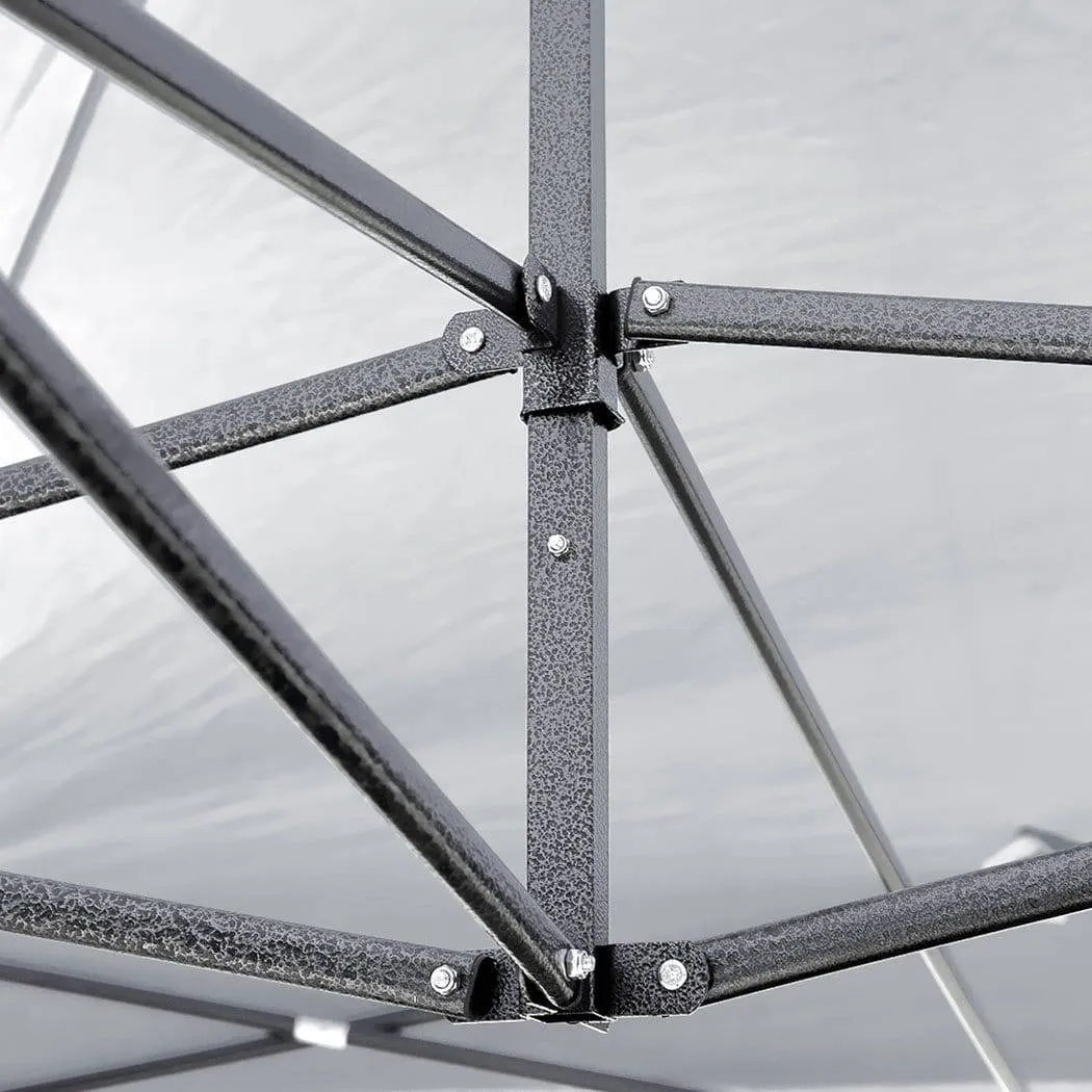 Gazebo Tent Outdoor Marquee Gazebos 3x3 Camping Canopy Mesh Side Wall-Mountview