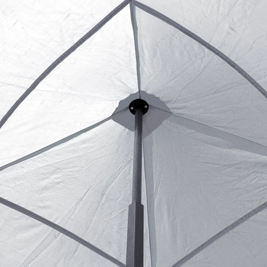 Gazebo Tent Outdoor Marquee Gazebos 3x3 Camping Canopy Mesh Side Wall-Mountview