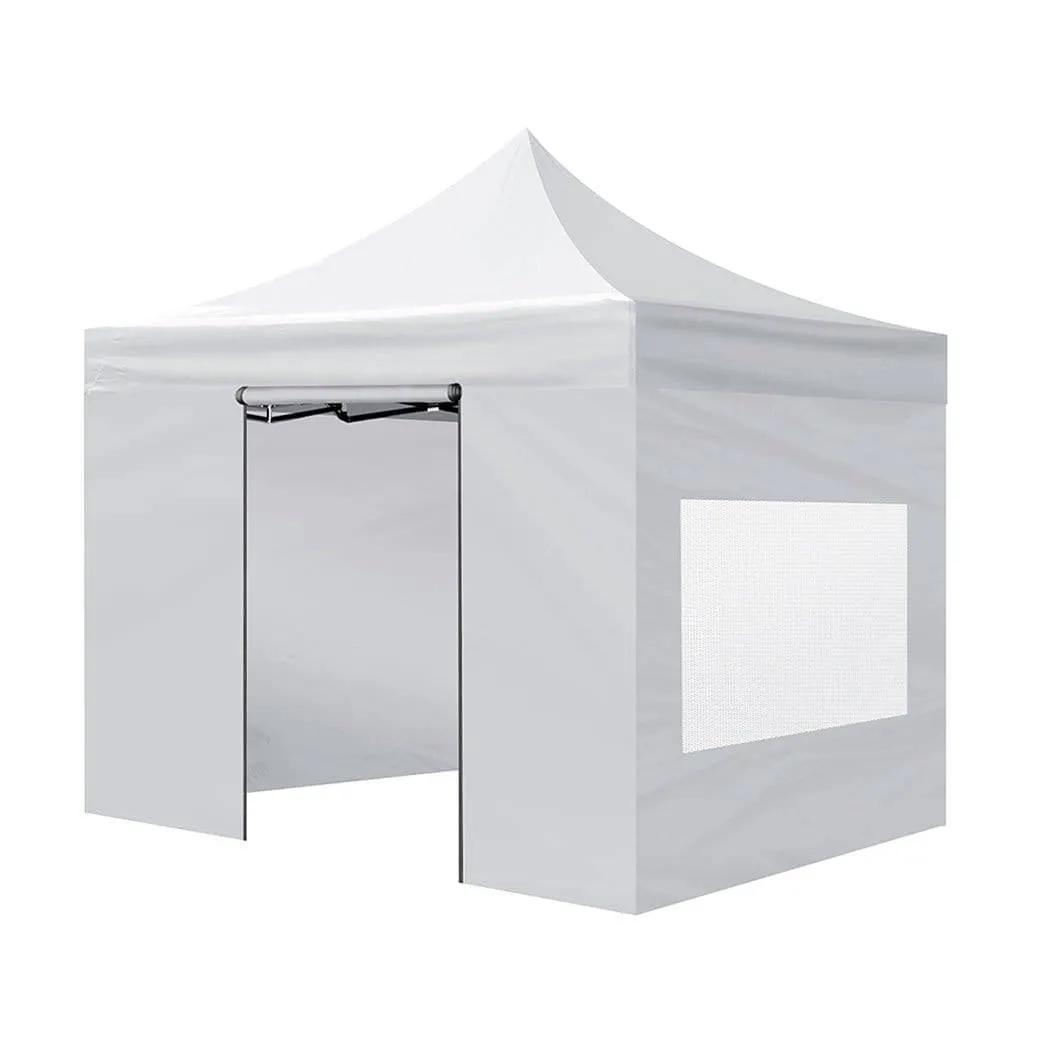 Gazebo Tent Outdoor Marquee Gazebos 3x3 Camping Canopy Mesh Side Wall-Mountview