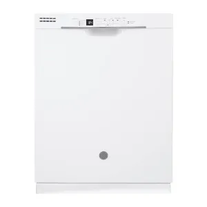 GE - 24" Front Control Tall Tub Built In Dishwasher - White