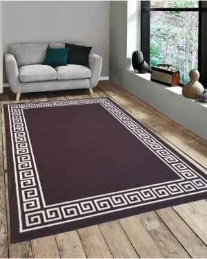 Greek Anti-Slip Single Line Nylon Area Rug | 3 x 5 ft