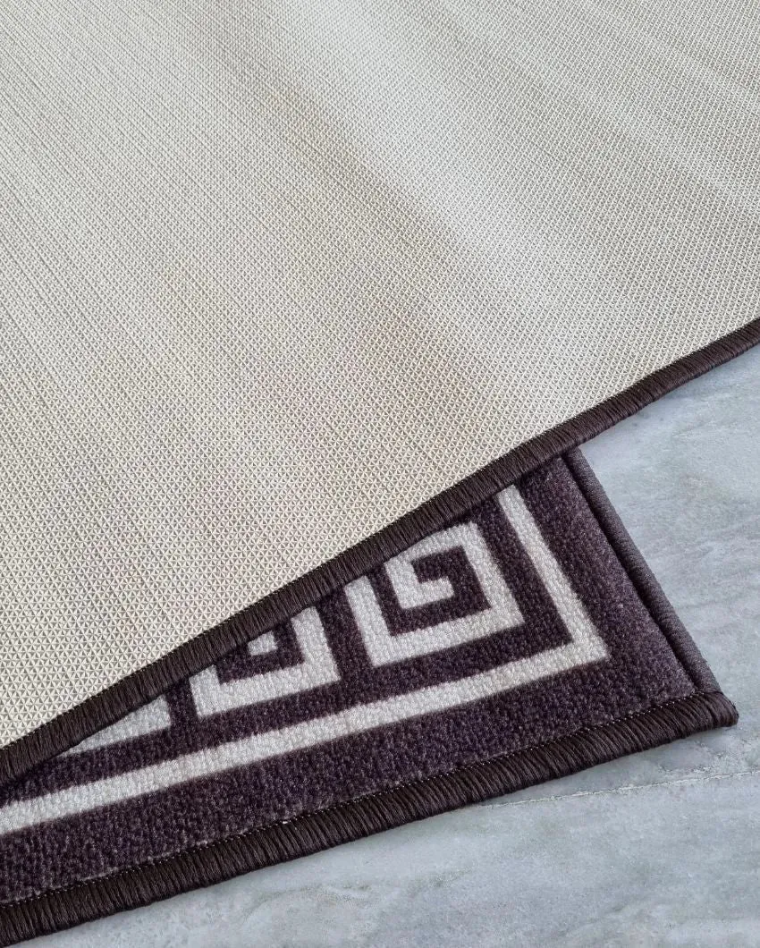 Greek Anti-Slip Single Line Nylon Area Rug | 3 x 5 ft