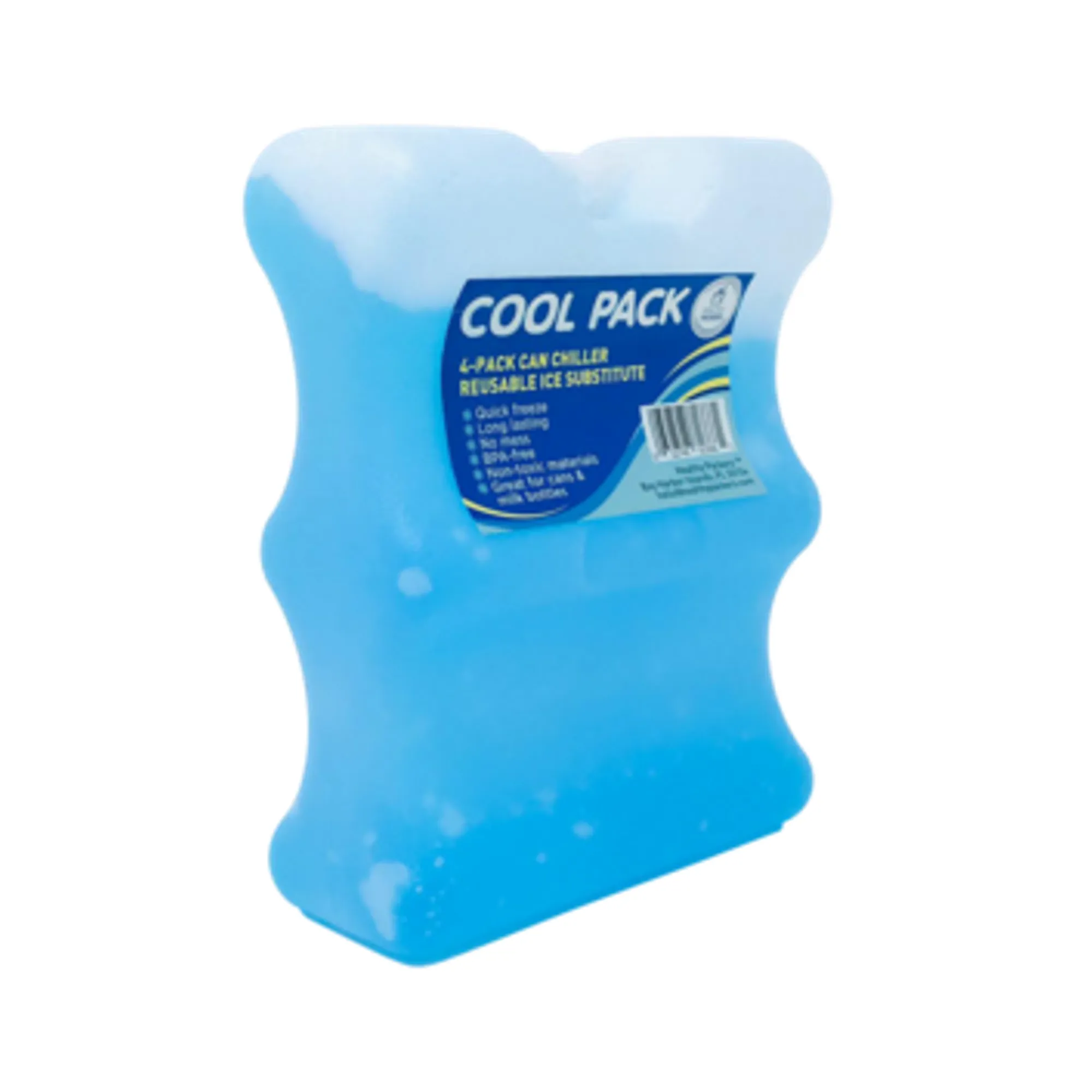 Healthy Packers 4 Can Long Lasting Ice Pack - Great for Breastmilk Bottles Storage and Can Coolers (1 or 2 Pack)