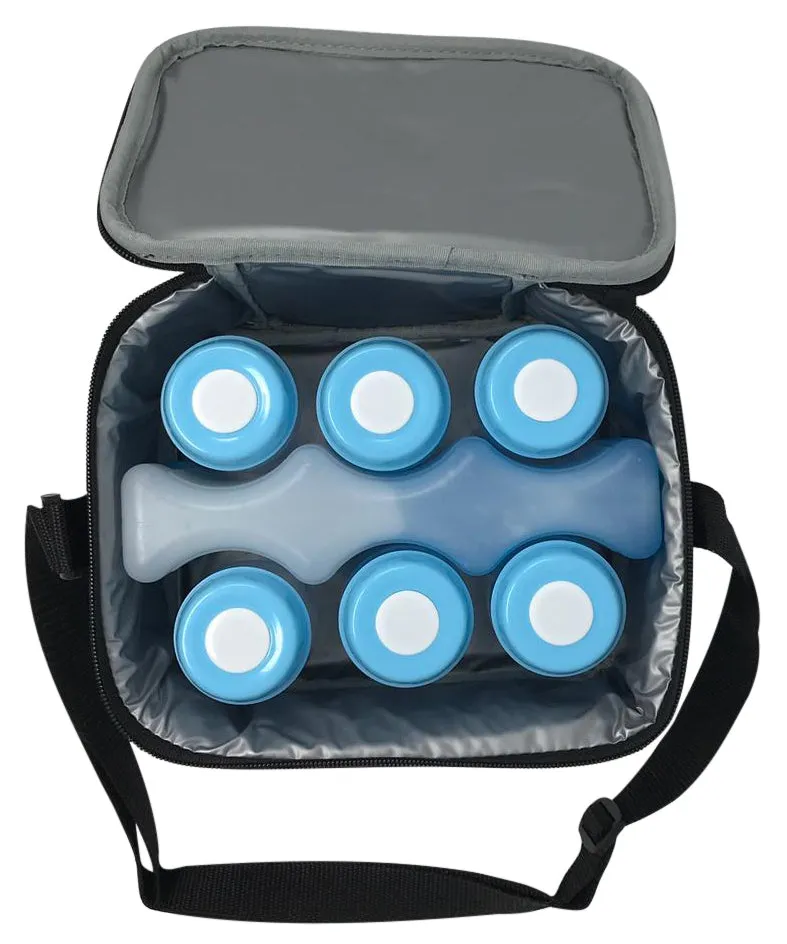 Healthy Packers 6 Can Long Lasting Ice Pack - Great for Breastmilk Bottles Storage and Can Coolers (1 or 2 Pack)