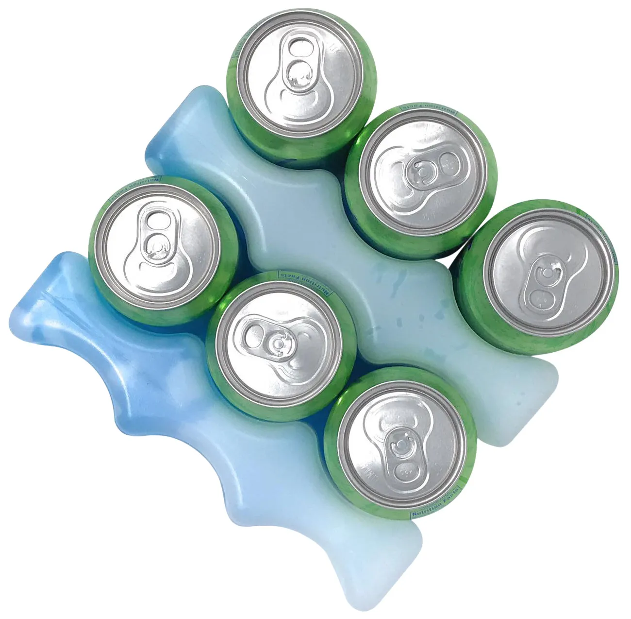 Healthy Packers 6 Can Long Lasting Ice Pack - Great for Breastmilk Bottles Storage and Can Coolers (1 or 2 Pack)