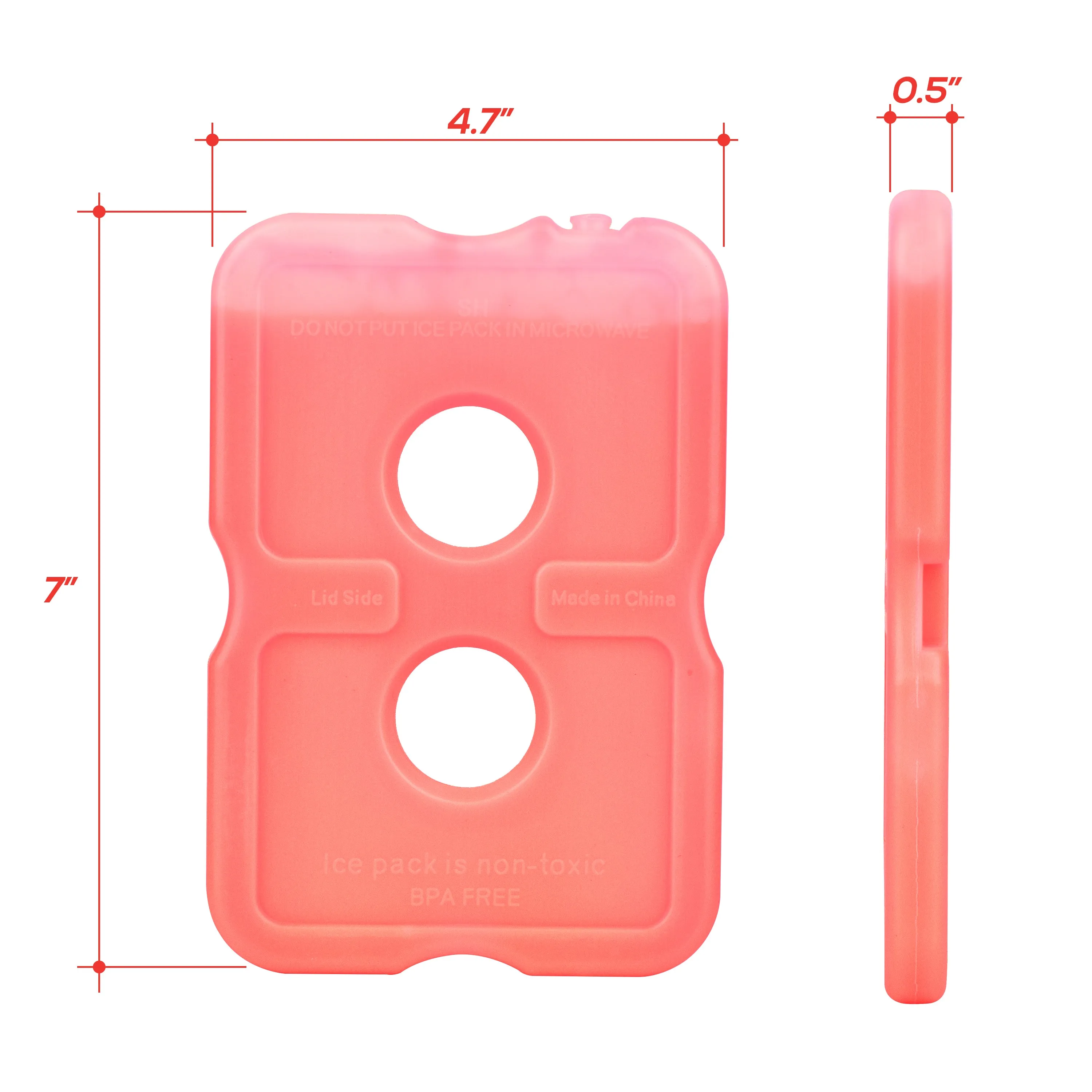 Healthy Packers Ice Packs for Lunch Boxes & Coolers | Slim & Long-Lasting Reusable Ice Pack for Lunch Box | Great for the Beach & Camping (Set of 5)