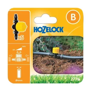 Hozelock 4mm Flow Control Valves (5-Pack)