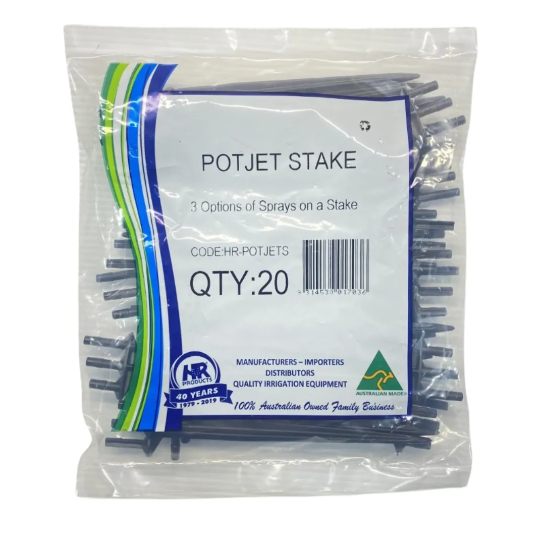 HR Pot Jet 3 Outlet Clog Resistant Garden Spray Stake (28-120 L/H)