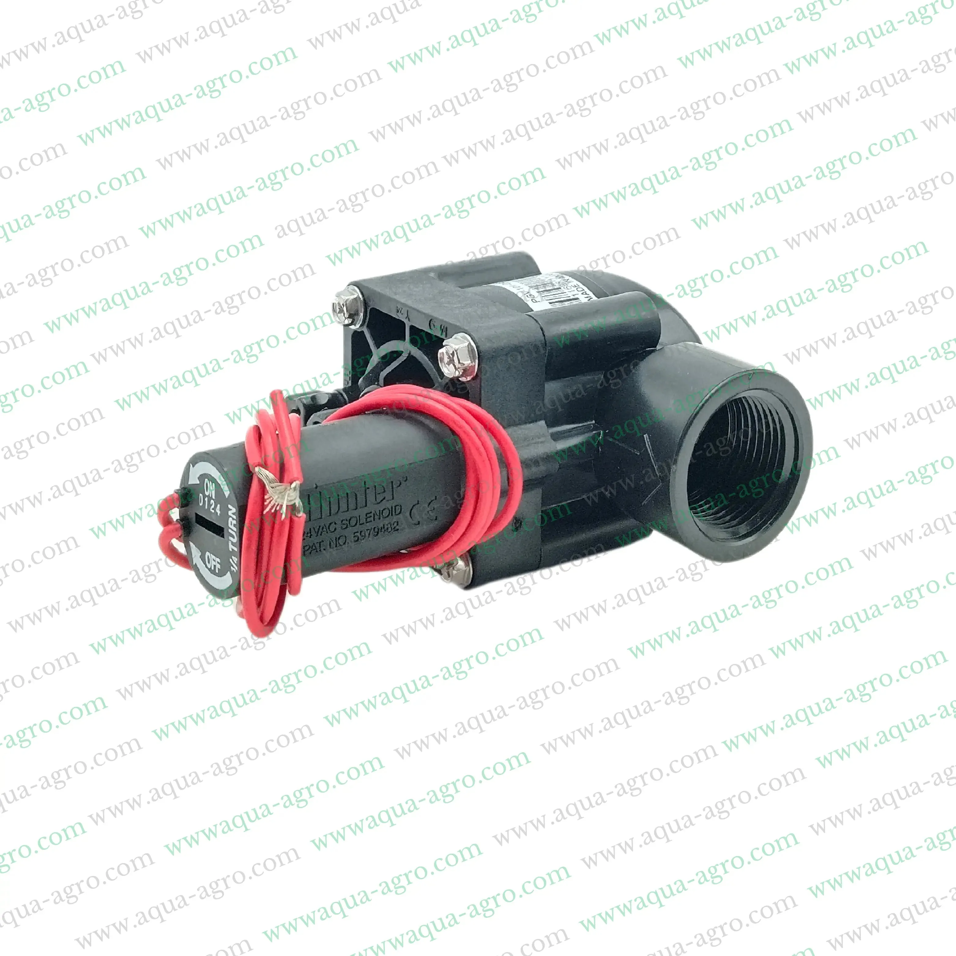 HUNTER - Irrigation - Automation - Solenoid Valve - PGV-101G-B-24-VAC - 1 inch (32MM) - 24 VAC Coil - PGV Series Valve with FLow Control