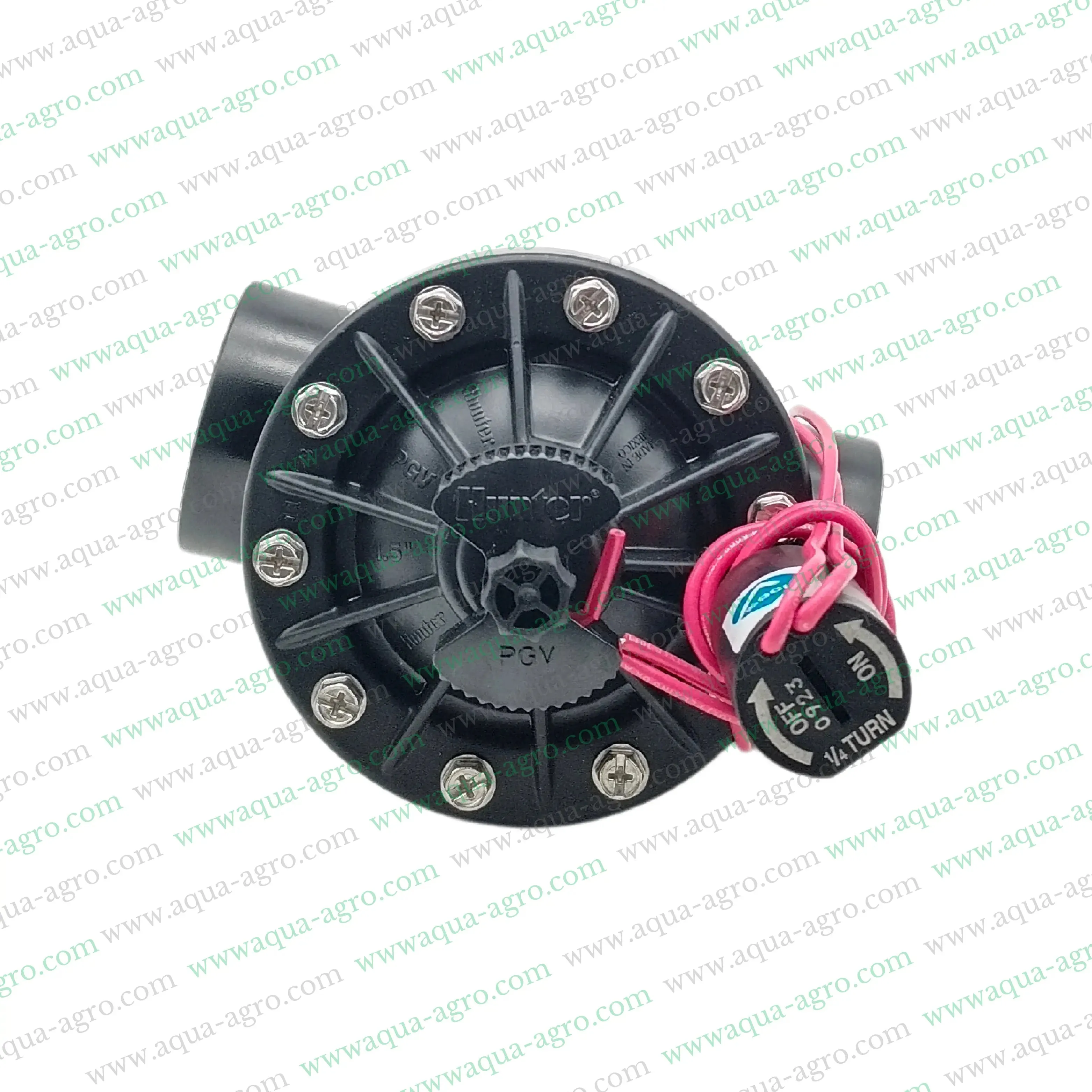 HUNTER - Irrigation - Automation - Solenoid Valve - PGV-151G-B-24-VAC - 1.5 inch (50MM) - 24 VAC Coil - PGV Series Valve with FLow Control