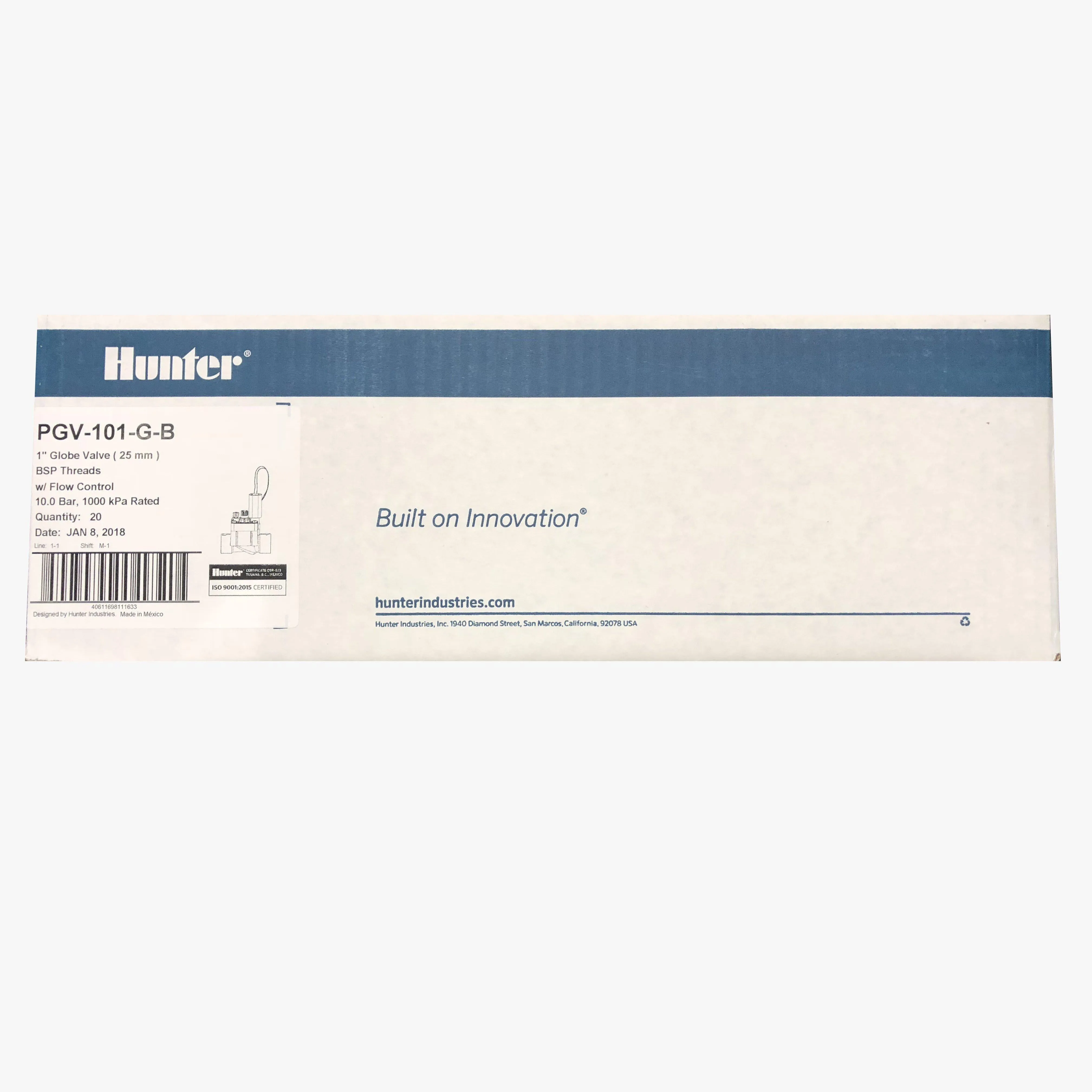 Hunter PGV 25mm Jar Top Professional Grade Solenoid Valves Box of 20
