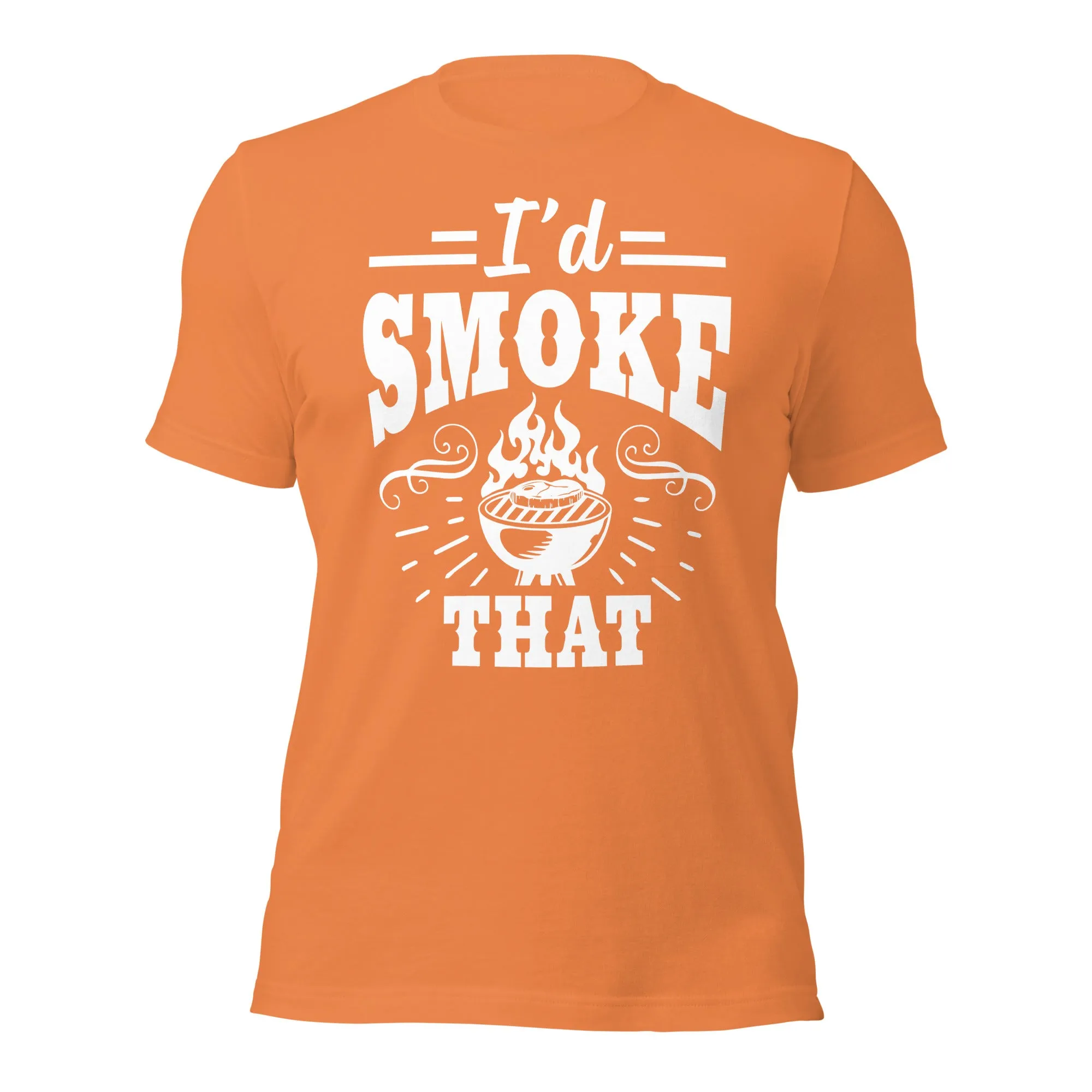I'd Smoke That Funny BBQ T-shirt – Comfortable & Humorous Tee for BBQ Enthusiasts