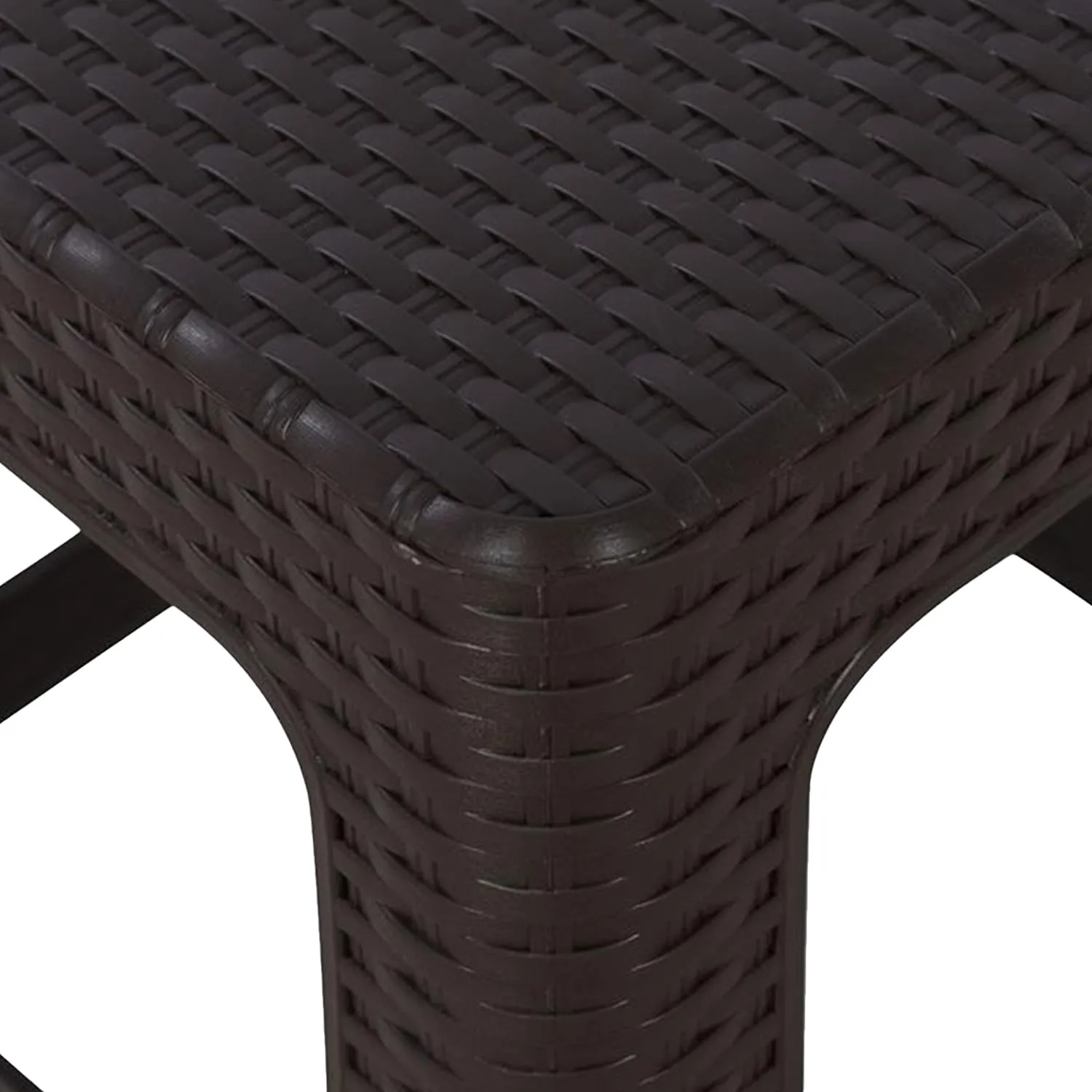 Kuber Industries Sitting Stool | Stool For Indoor Or Outdoor | Plastic Non-Slip Lightweight Stool | Stool For Office & Home | Stool For Home & Garden | Brown, 7.086618 Inches