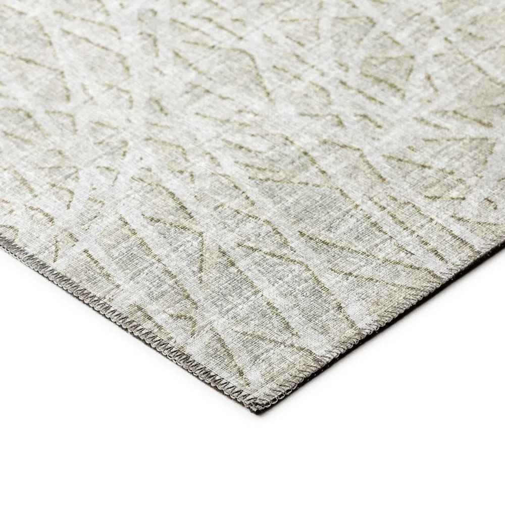 Large Beige Transitional Abstract Area Rug
