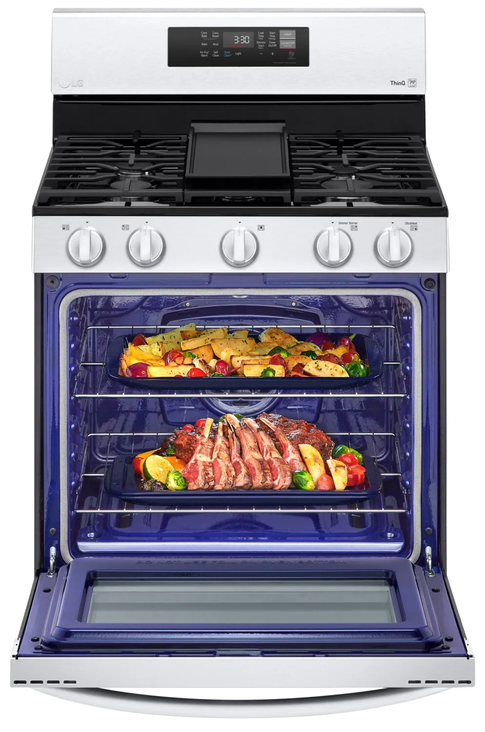 LG 5.8 Cu. Ft. Smart Gas Range with Air Fry - LRGL5823S