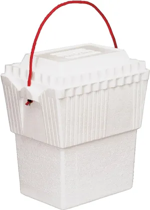 Lifoam 3417 Ice Chest, 12 qt Cooler, Styrofoam, White :EA: QUANTITY: 24