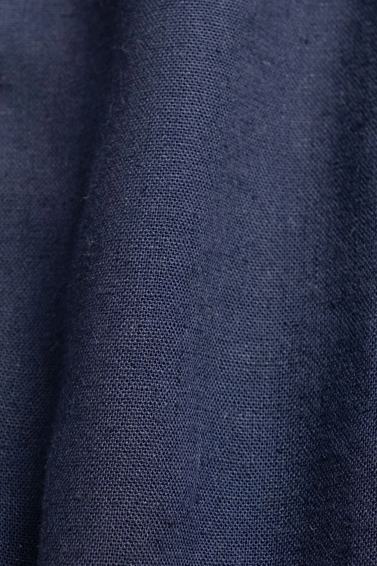 Long Sleeve Linen Cotton Shirt in Oceano