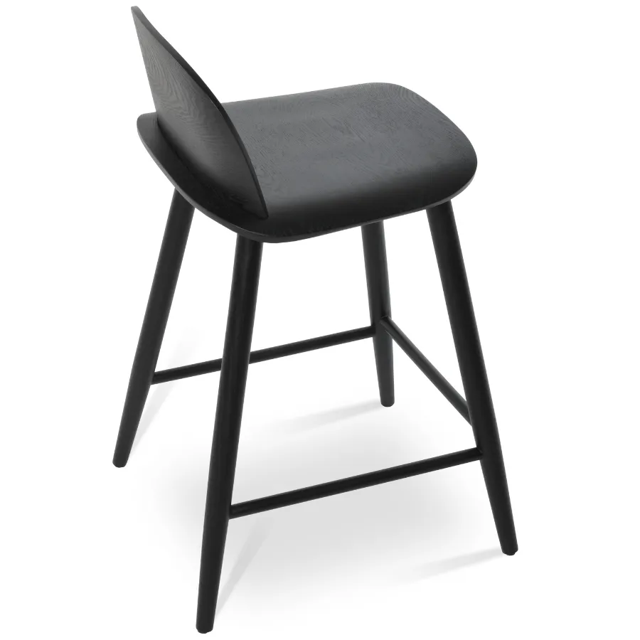 Low Back Wood Counter Stool Janelle