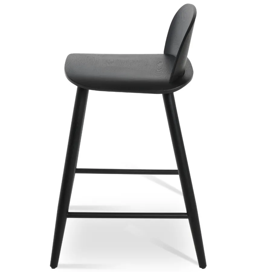 Low Back Wood Counter Stool Janelle