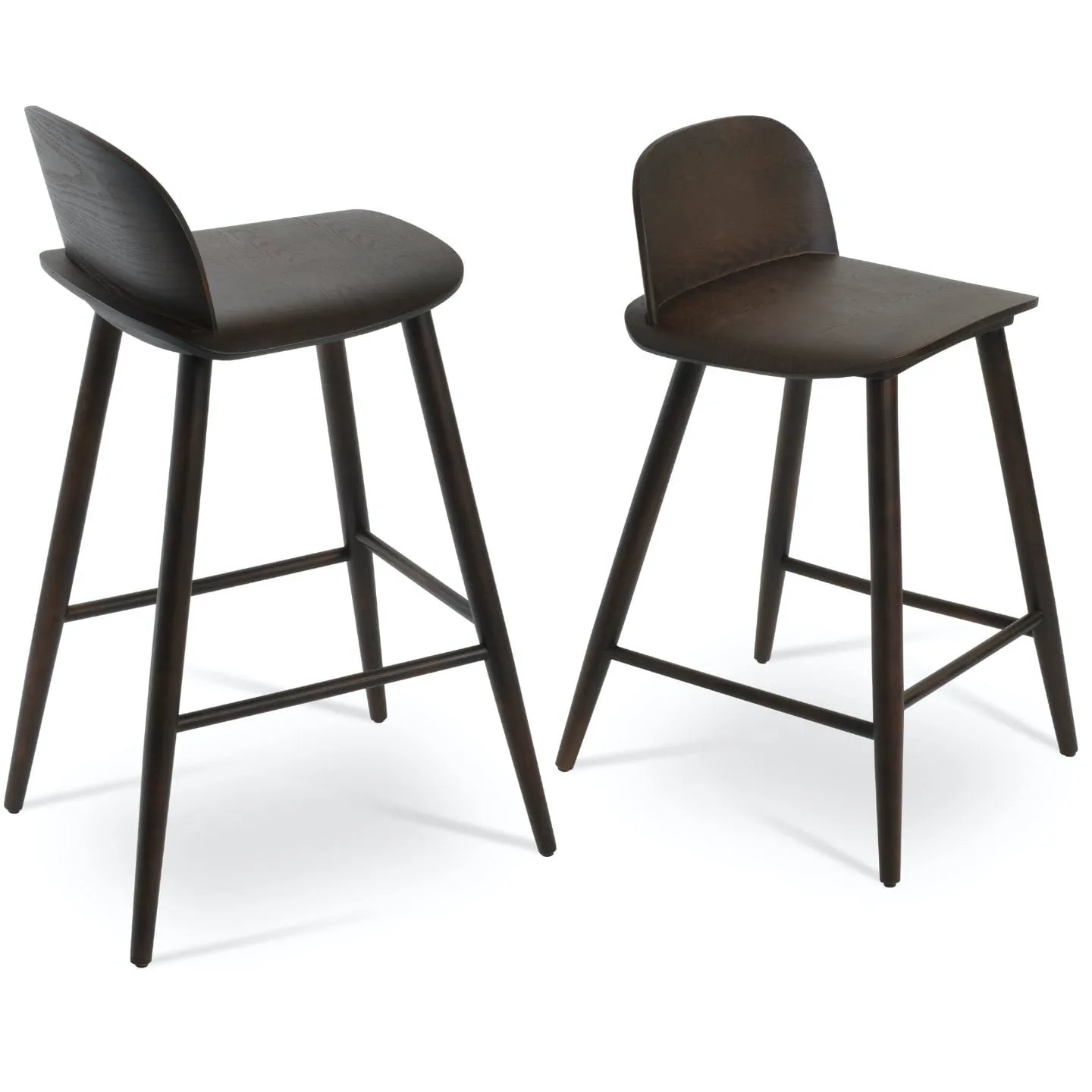 Low Back Wood Counter Stool Janelle
