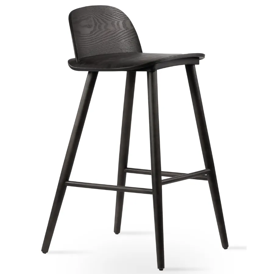 Low Back Wood Counter Stool Janelle