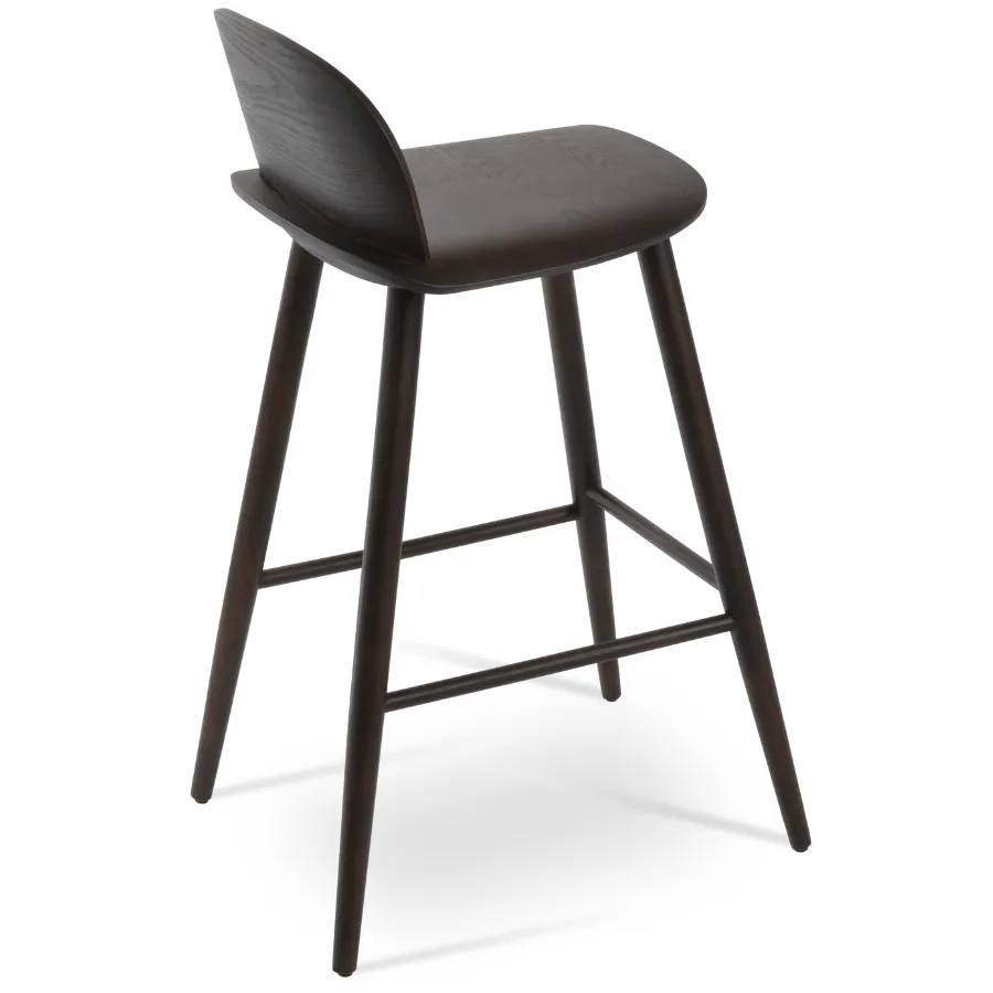 Low Back Wood Counter Stool Janelle