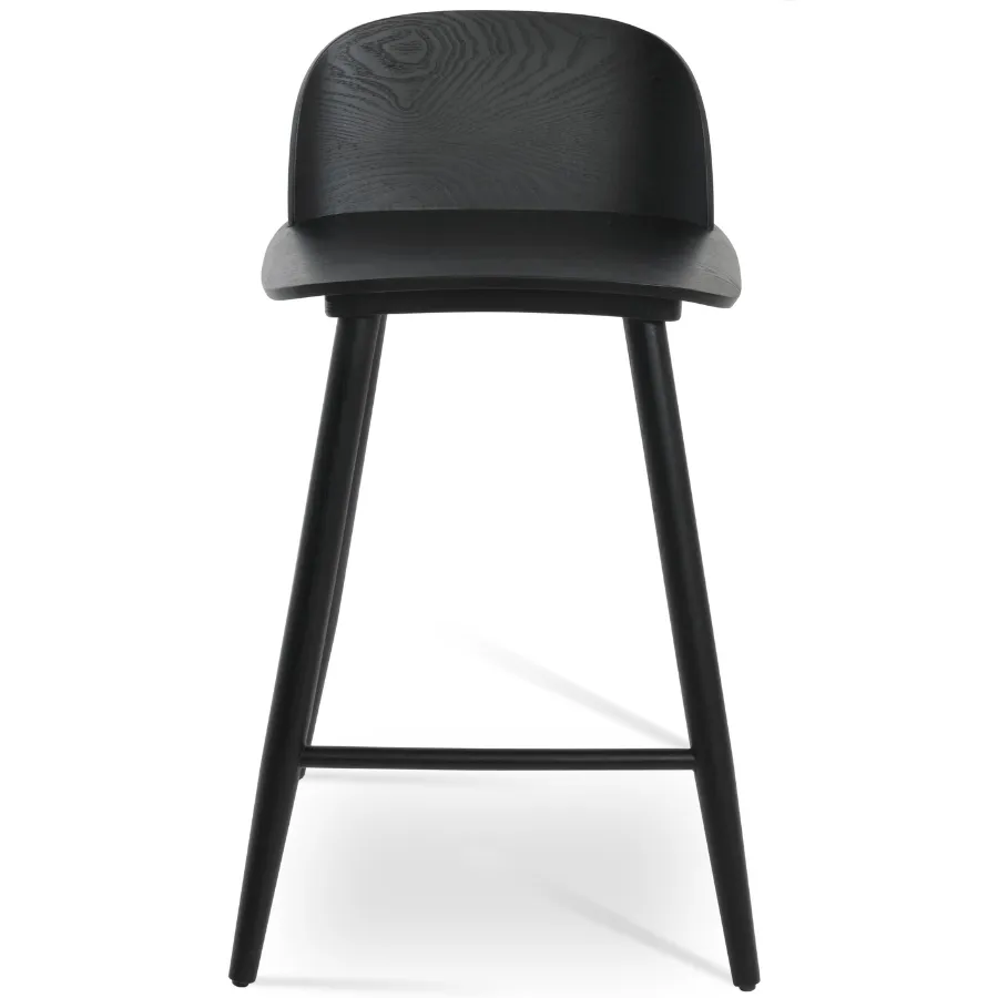 Low Back Wood Counter Stool Janelle