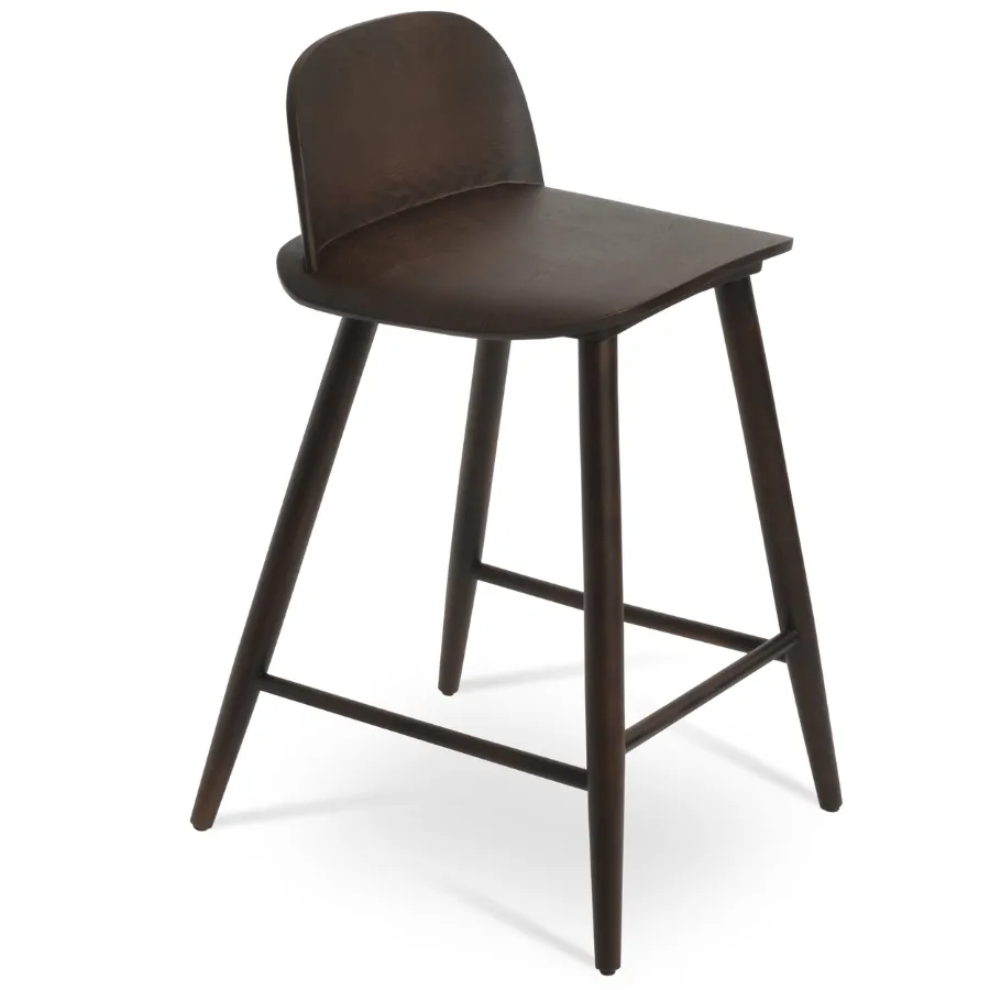 Low Back Wood Counter Stool Janelle