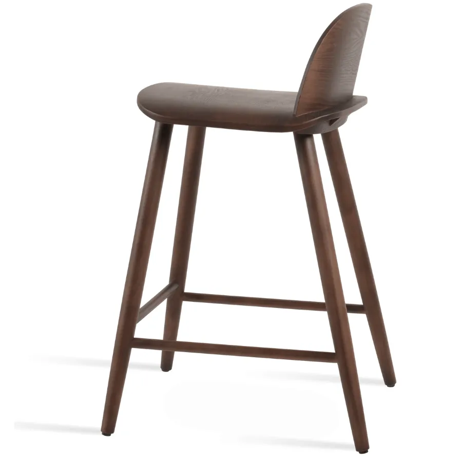 Low Back Wood Counter Stool Janelle