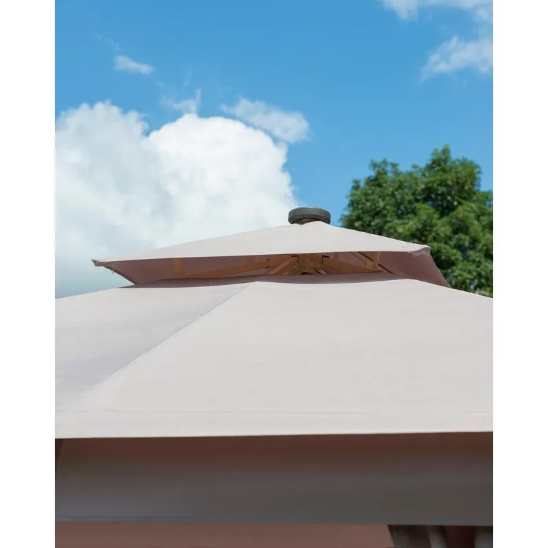 Luxury Garden Gazebo by Garden Must Haves with a 3 x 3M Taupe Canopy