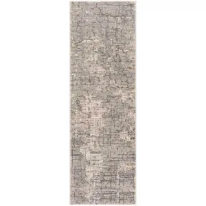 Meadow Weather Gray Runner Rug