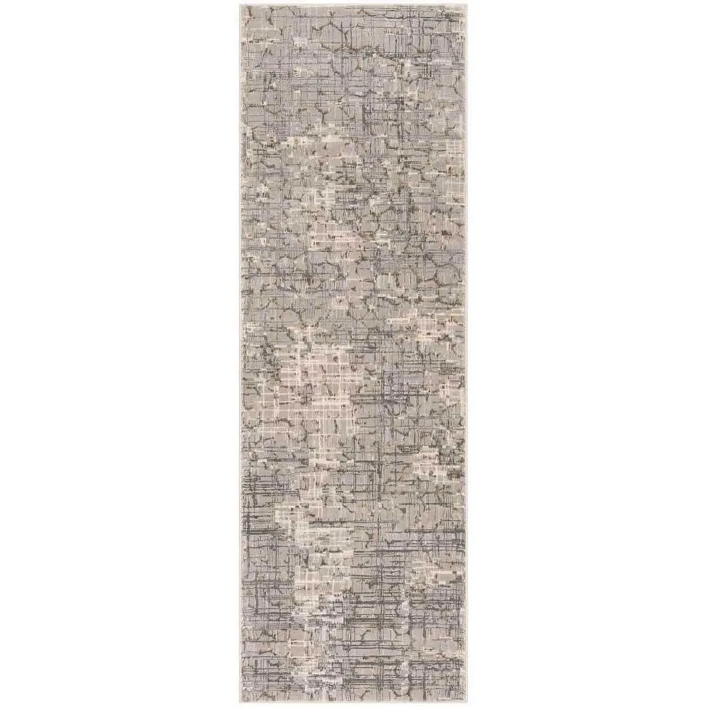 Meadow Weather Gray Runner Rug
