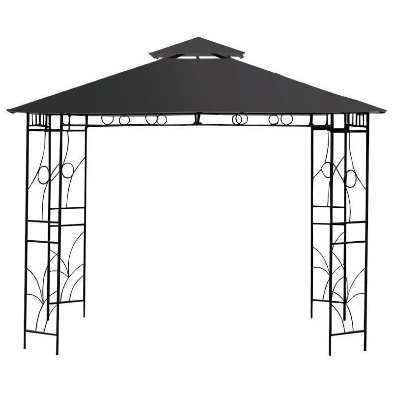 Merrion Garden Gazebo with a 3 x 3M Charcoal Canopy