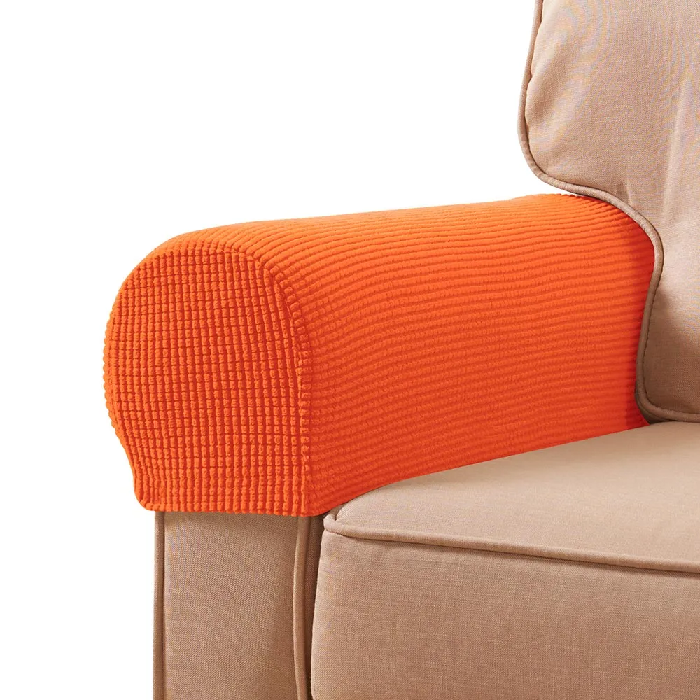 Midred Plaid Stretch Armrest Covers - Set of 2